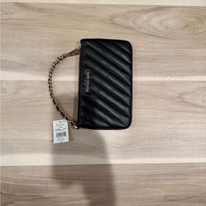 Michael Kors Black Chevron Wristlet